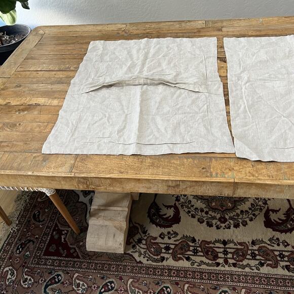 King Linens Pillow Shams Set of 2 (23x 29.5) 100% Linen - Picture 2 of 9